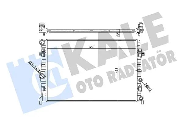 Radiateur, refroidissement du moteur KALE OTO RADYATÖR