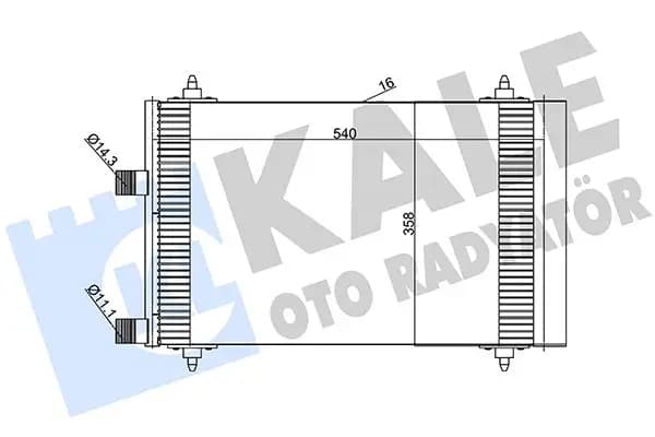 Radiateur climatisation KALE OTO RADYATÖR
