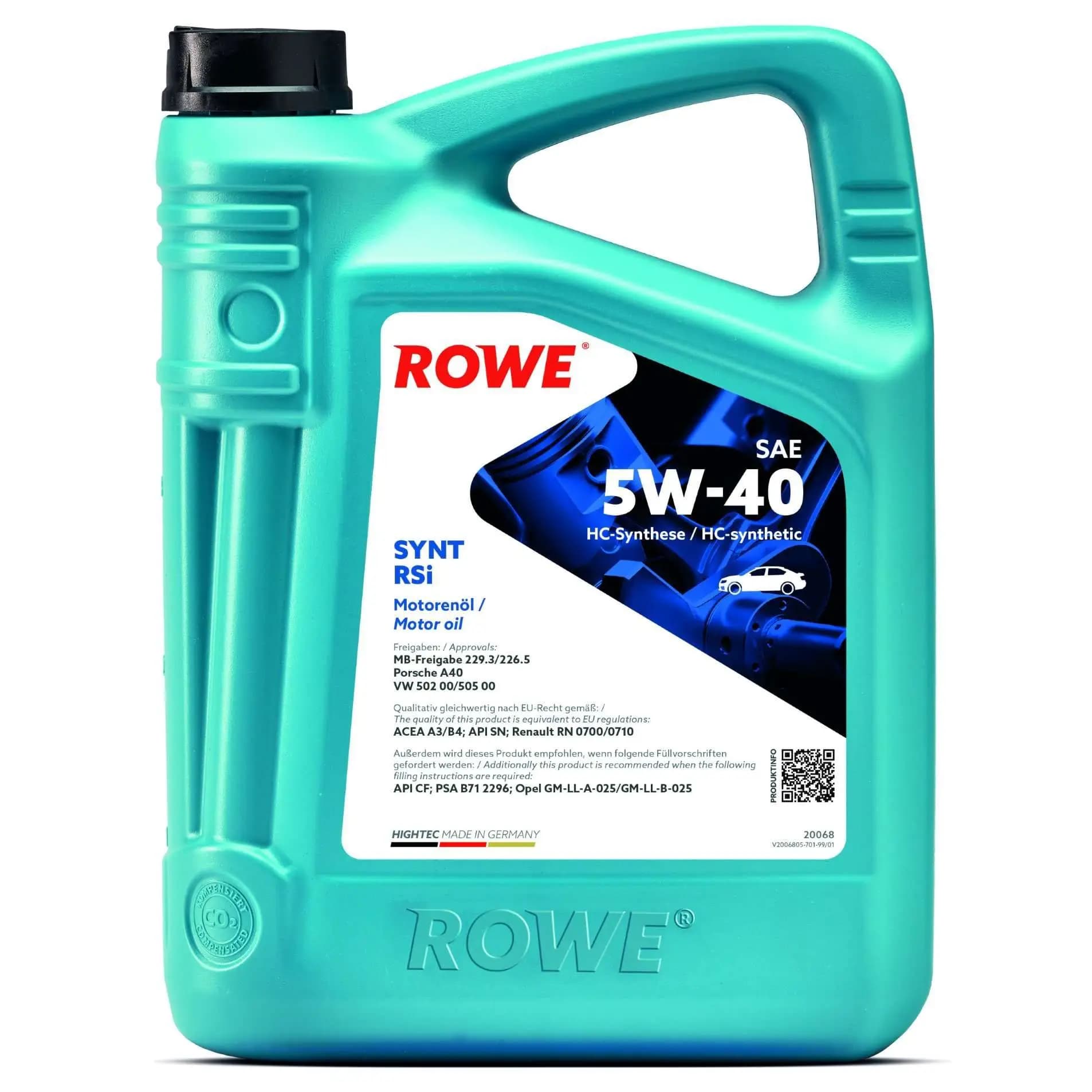 Huile moteur ROWE