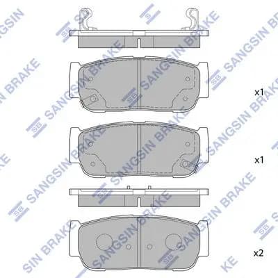 Kit de plaquettes de frein Hi-Q