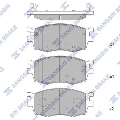 Kit de plaquettes de frein Hi-Q