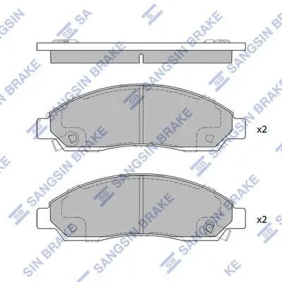 Kit de plaquettes de frein Hi-Q