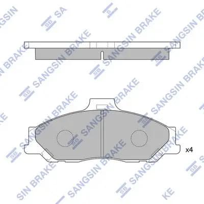 Kit de plaquettes de frein Hi-Q