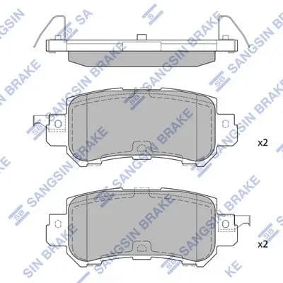 Kit de plaquettes de frein Hi-Q