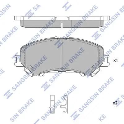Kit de plaquettes de frein Hi-Q