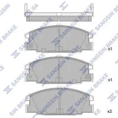 Kit de plaquettes de frein Hi-Q