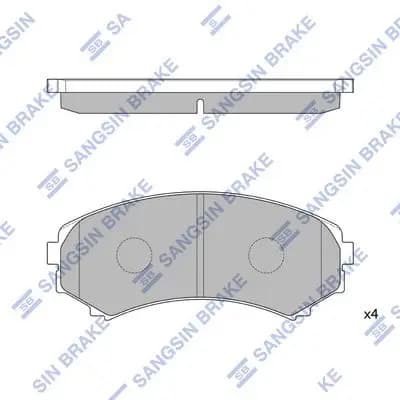 Kit de plaquettes de frein Hi-Q