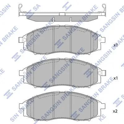 Kit de plaquettes de frein Hi-Q