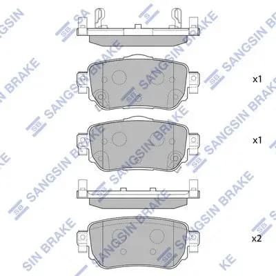 Kit de plaquettes de frein Hi-Q