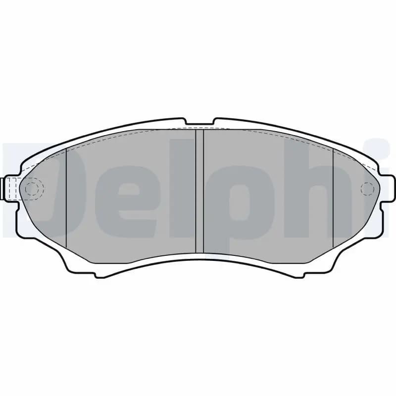 Kit de plaquettes de frein DELPHI
