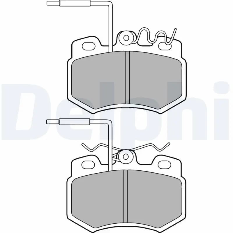 Kit de plaquettes de frein DELPHI