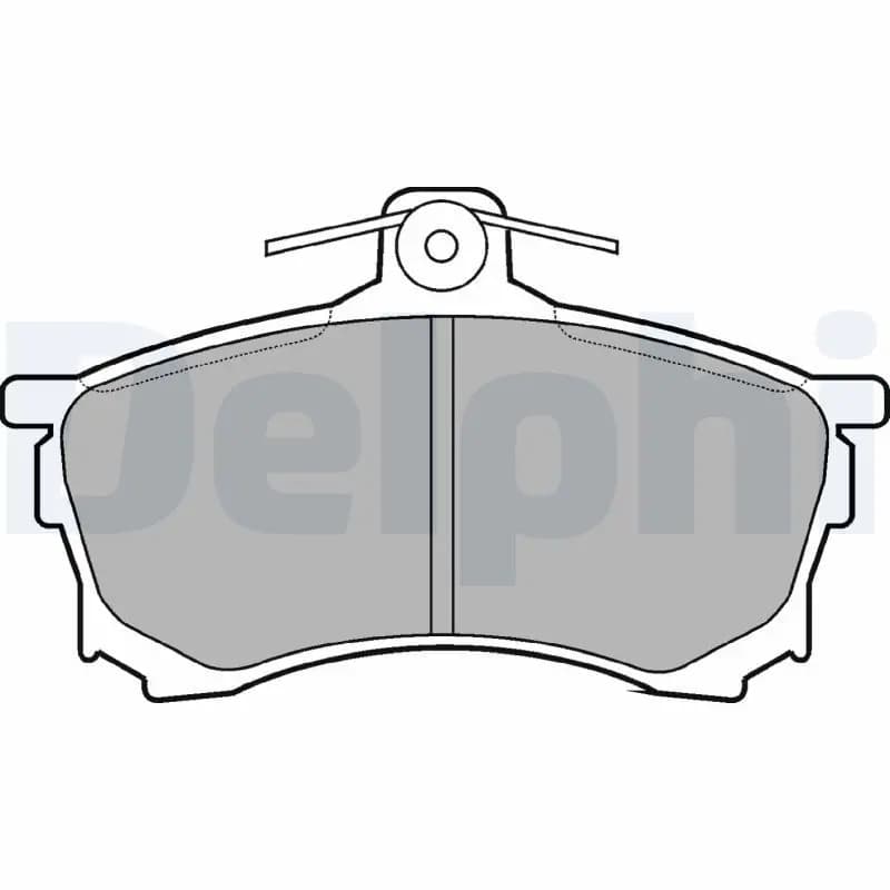 Kit de plaquettes de frein DELPHI