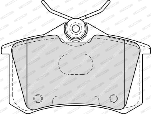 Plaquettes de frein arriere (Jeu de 4)