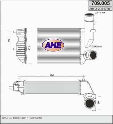 Intercooler radiateur de turbo