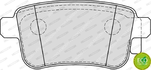 Plaquettes de frein arriere (Jeu de 4)