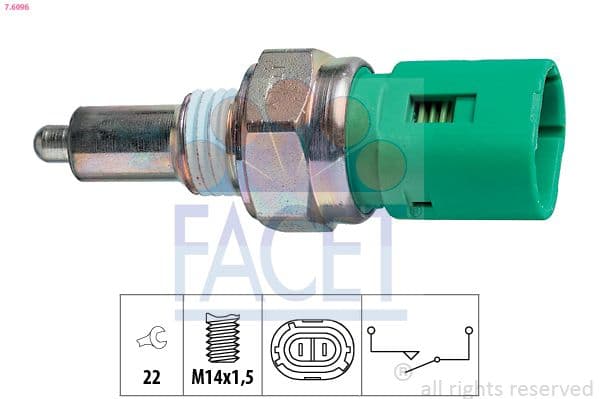 Contacteur, feu de recul Made in Italy - OE Equivalent
