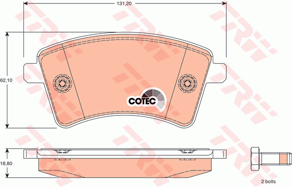 Plaquettes de frein avant (Jeu de 4)