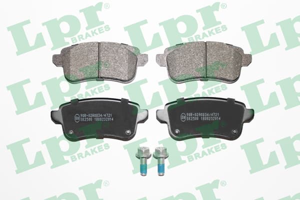 Plaquettes de frein arriere (Jeu de 4)