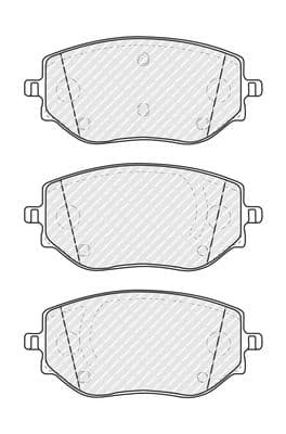 Kit de plaquettes de frein, frein à disque PREMIER ECO FRICTION