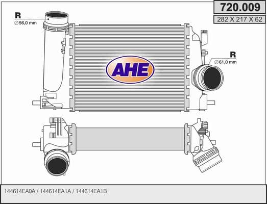 Intercooler radiateur de turbo