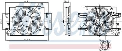 Ventilateur, refroidissement du moteur