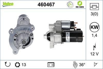 Démarreur VALEO RE-GEN ECHANGE STANDARD