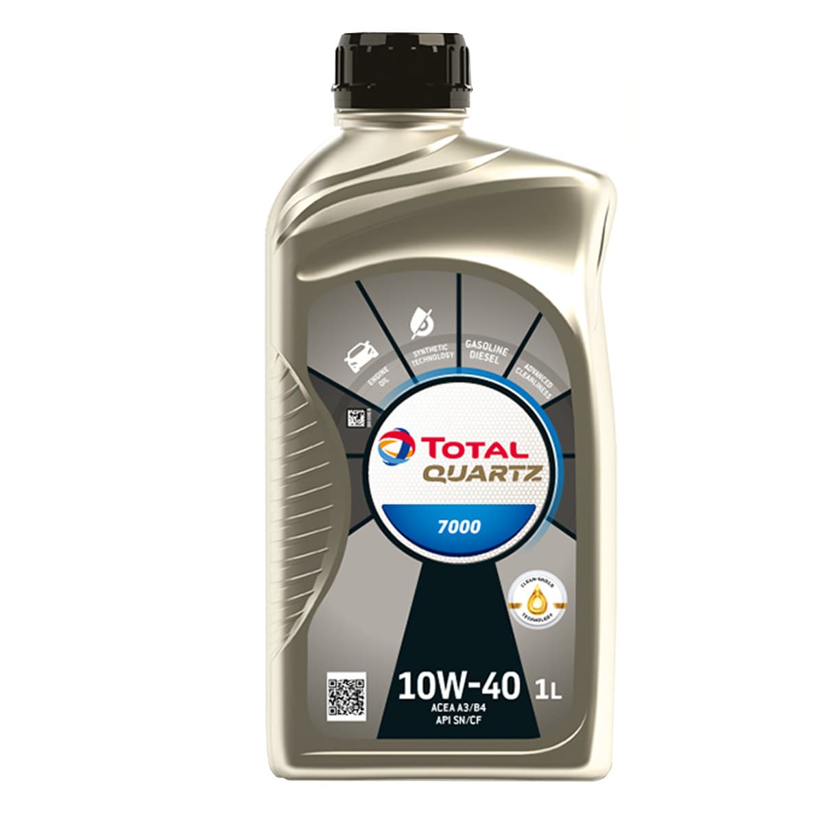 TOTAL HUILE MOTEUR QUARTZ 7000 10W40 1L MADE IN FRANCE