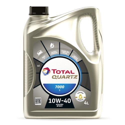HUILE MOTEUR TOTAL QUARTZ 7000 10W40 4L MADE IN FRANCE