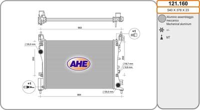Radiateur, refroidissement du moteur