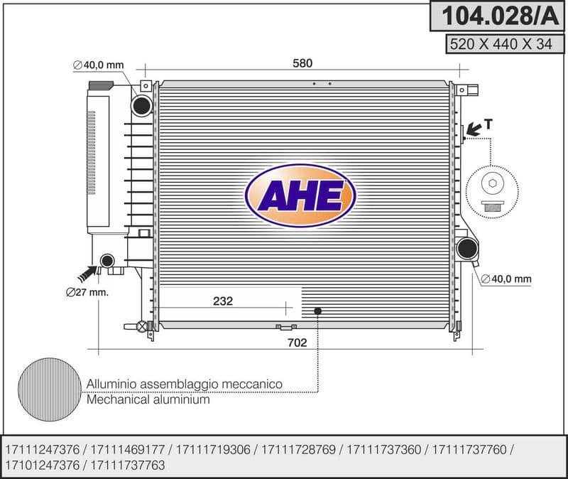 Radiateur, refroidissement du moteur