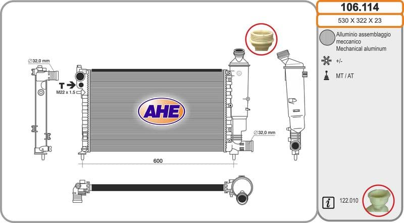 Radiateur, refroidissement du moteur