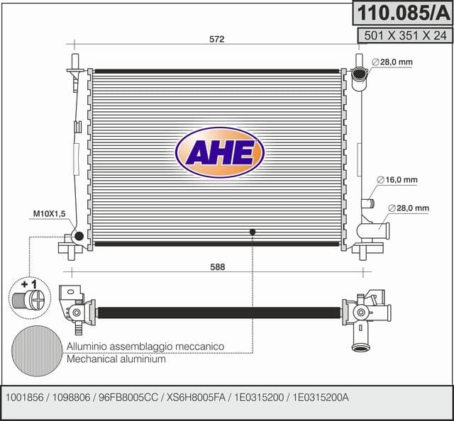 Radiateur, refroidissement du moteur