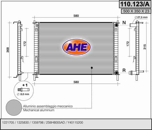 Radiateur, refroidissement du moteur