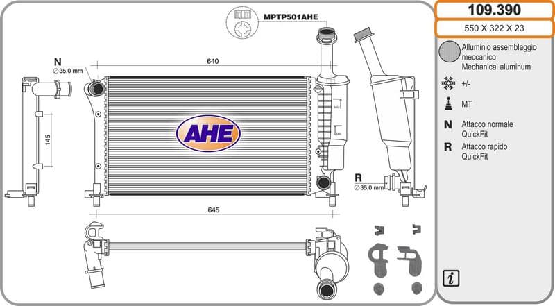 Radiateur, refroidissement du moteur