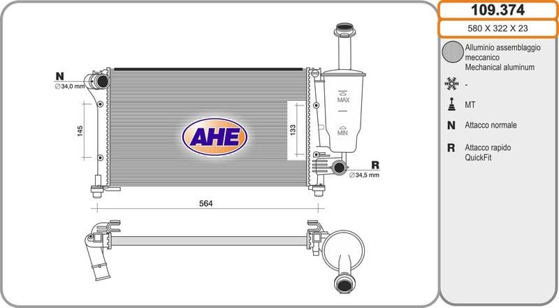 Radiateur, refroidissement du moteur