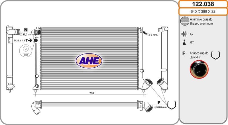 Radiateur, refroidissement du moteur