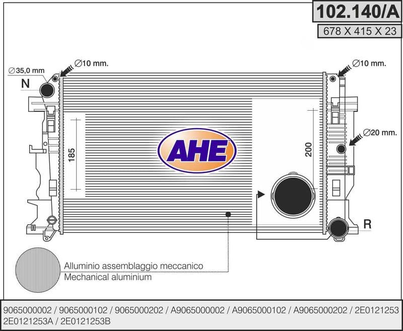 Radiateur, refroidissement du moteur