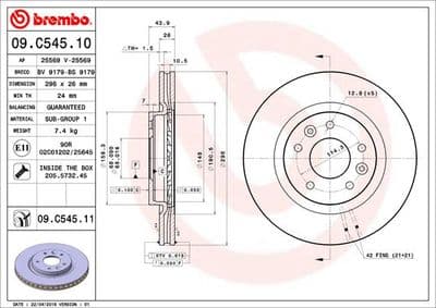 Disque de frein PRIME LINE - UV Coated