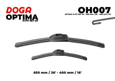 Balai d'essuie-glace OPTIMA H-FIT SET 2X