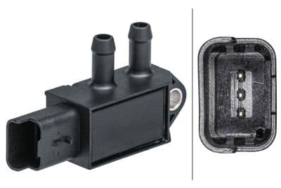 Capteur, pression des gaz échappement