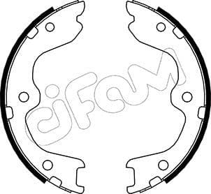 Jeu de mâchoires de frein, frein de stationnement