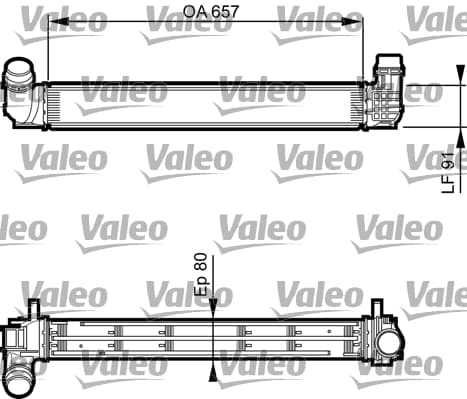 Intercooler radiateur de turbo
