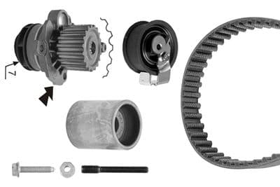 Pompe à eau + kit de courroie de distribution