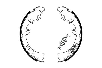 Jeu de mâchoires de frein