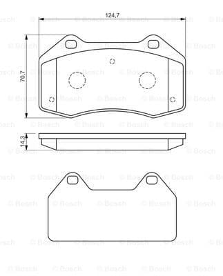 Plaquettes de frein avant (Jeu de 4)