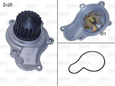Pompe à eau, refroidissement du moteur
