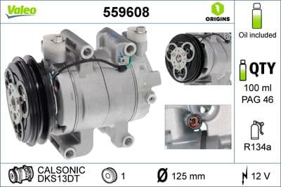 Compresseur, climatisation VALEO ORIGINS TECHNOLOGIE D'ORIGINE