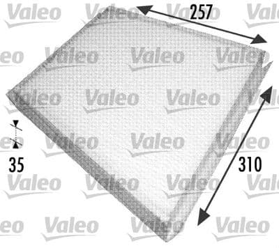 Filtre, air de l'habitacle VALEO ESSENTIAL