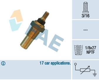 Sonde de température, liquide de refroidissement