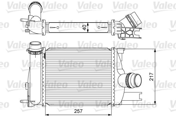 Intercooler radiateur de turbo